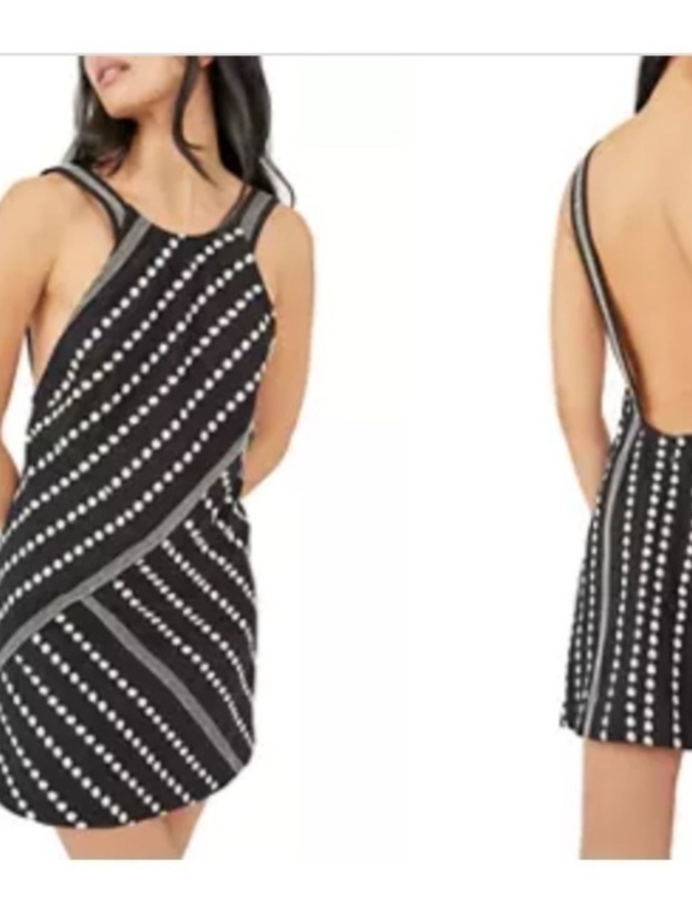 Free People Juni Mini Dress Black.
